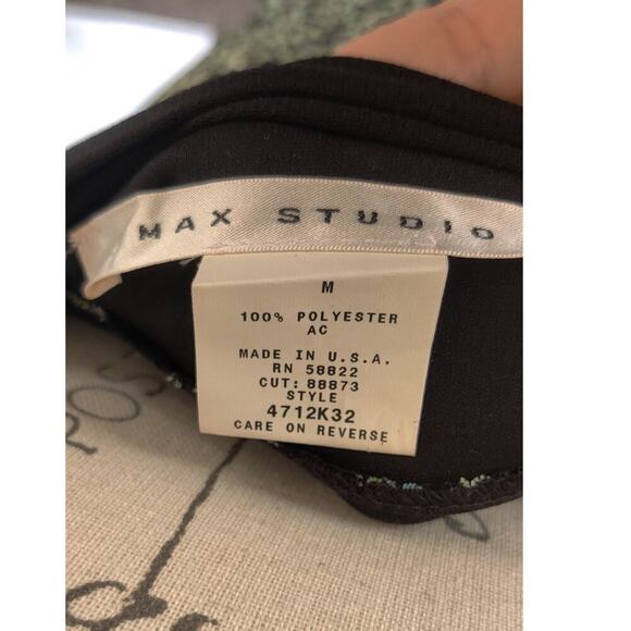 Vintage Max Studio Y2K 90's Halter Sleeveless Babydoll Top Size M Black - Picture 5 of 7